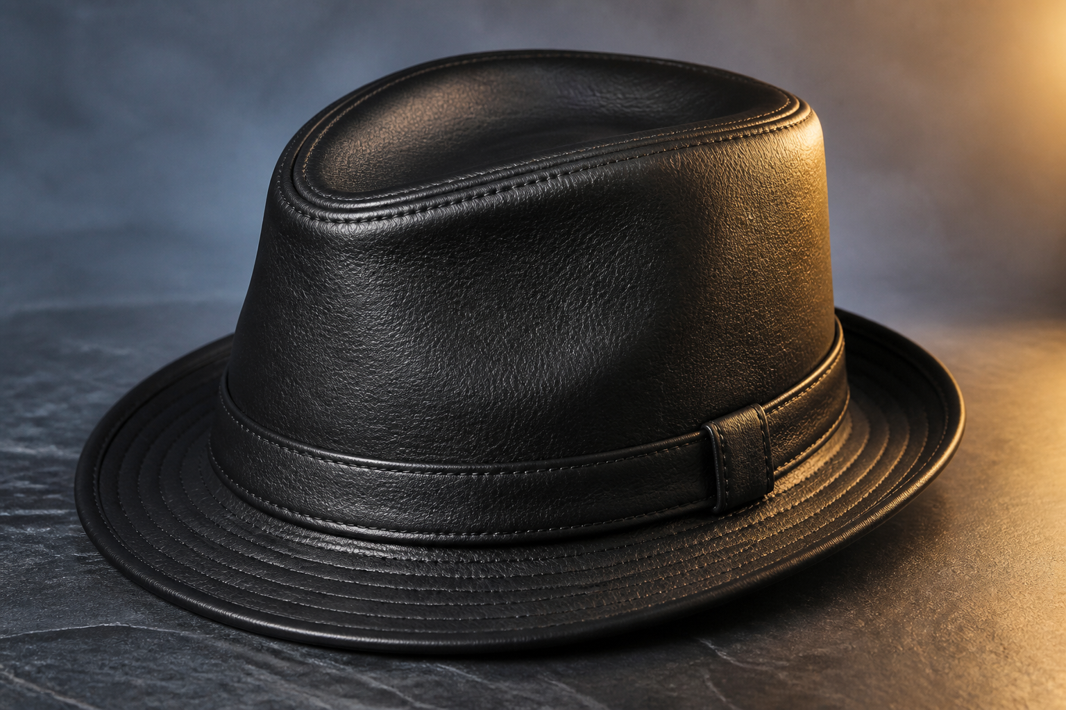 Leather Fedora