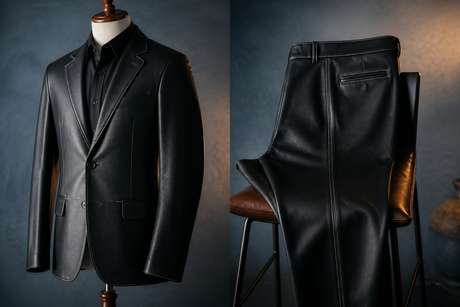 Classic Contrast Suit